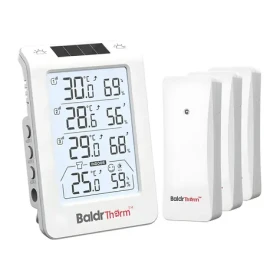 RainPoint BALDRTHERM B0598 / Meteostanica / 3x bezdrôtové čidlo / dosah 100 m / automatické podsvietenie (B0598)