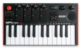 AKAI MPK Mini Play MK3 Ovládacia klávesnica Pad kontrolér MIDI USB čierno-červená (MPKMINIPLAYMK3)