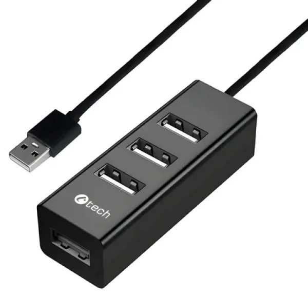 C-tech UHB-U2 čierna / USB hub / 4X USB 2.0 (UHB-U2)
