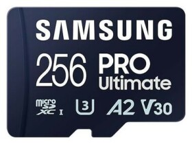 Samsung Micro SDXC PRO Ultimate 256GB + adaptér / UHS-1 / Class 10 / U3 / Čítanie: 200MBps / Zápis: 130MBps (MB-MY256SA/WW)