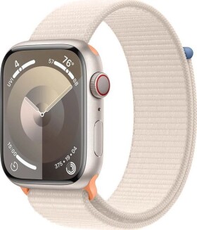 Apple Watch Series 9 GPS + Cellular, 45mm Koperta z aluminium w farbaze księżycowej powiaty z opaskš sportowš w farbaze księżycowej powiaty