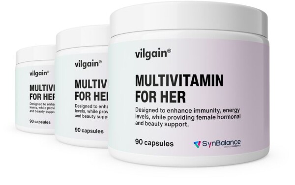 Vilgain Multivitamín pre ženy – 3× 90 kapsúl