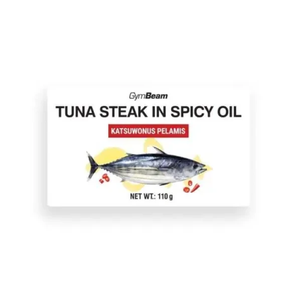 Steak z tuniaka v pikantnom oleji - GymBeam (110 g) (105847-1-110g)