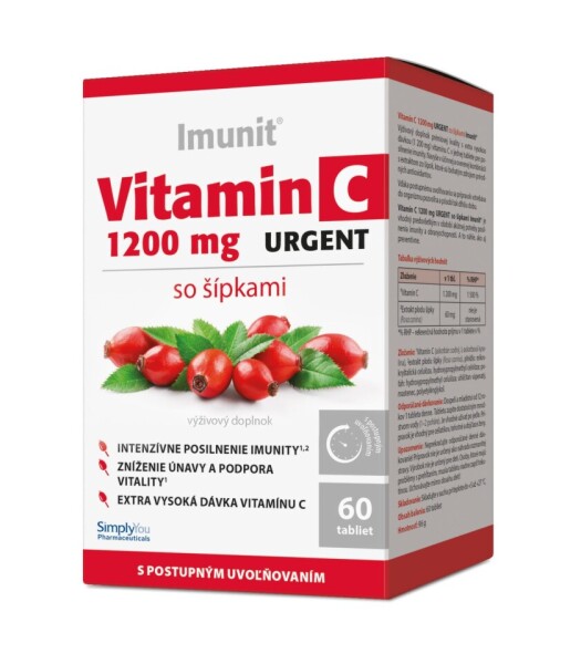 IMUNIT Vitamín C 1200 mg urgent 60 tabliet