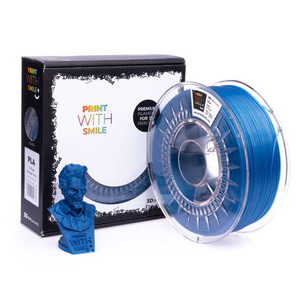 PLA filament metallic blue 1,75 mm Print With Smile 1 kg