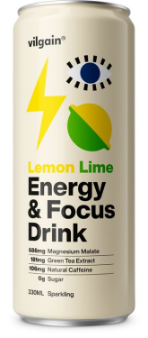 Vilgain Energy & Focus Drink – citrón a limetka 330 ml