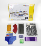 Mamido Mamido Magnetická stavebnica pretekárska dráha s elektrickým autíčkom 190 dielikov XL MT1473