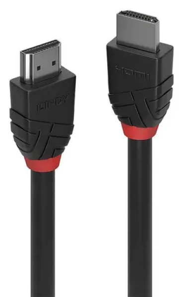 Lindy HDMI kábel Black Line / 7,5 m / čierny (36467)