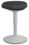 Leitz Ergo svetlo šedá / Balančná stolička / pneumatické nastavenie výšky 47-64 cm / nosnosť 110 kg (65440085)