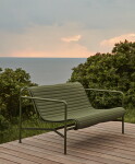 HAY Vonkajšia lavica Lounge Sofa Palissade Olive
