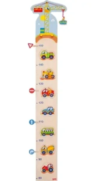 GOKI Drevený rastový meter Vozidlá / od 0 rokov (60683)