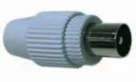 PremiumCord TV antenný konektor IEC priamy-M, 75 Ohm (8592220007393)