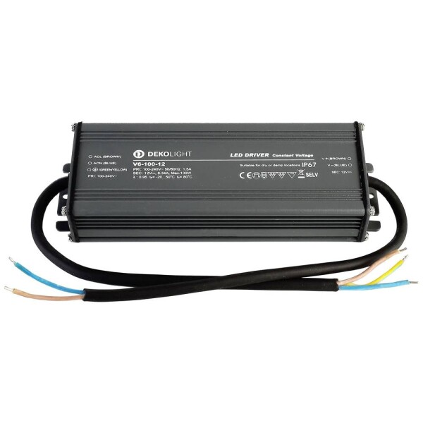 Deko Light IP, CV, V napájací zdroj pre LED konštantné napätie 0 mA - 8.34 A 12 V/DC; 872093