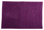 MSV CHENILLE kúpeľňová predložka 60 x 90 cm fialová / polyester / protišmyková