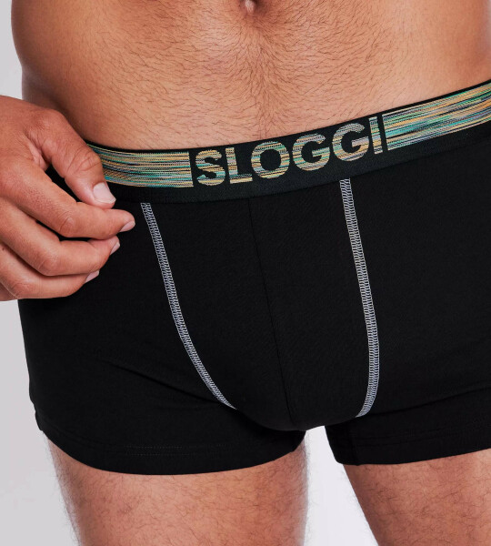 Pánske boxerky GO ABC 2.0 Hipster 2P - Sloggi černá (0004) 0XXL