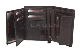 Dámska kožená peňaženka Lagen HT-31/T Dark brown