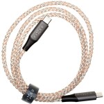 FIXED FIXDLED-CC-RA Svietiaci nabíjací USB-C(M) - USB-C(M) kábel 1.2 m / 60W / Podpora PD (FIXDLED-CC-RA)