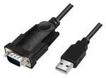LogiLink USB-A na RS-232 čierny / Adaptér / DB-9 / 1,5 m / Windows 11 (AU0048A)