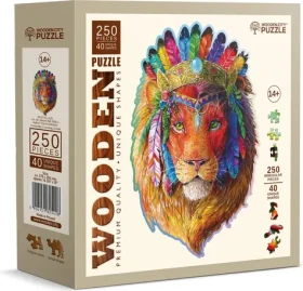 Wooden City Drevené puzzle Mystický lev