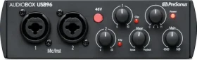 PreSonus AudioBox USB 96 - 25th čierna / Externá zvuková karta / USB-B / 2x XLR / 2x MIDI / 2x Hi-Z / 2x Jack 6.3 mm (PRE AUDIOBOX USB96 25TH)