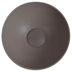 SAPHO - MINOR betónové umývadlo na dosku, priemer 26cm, tmavo hnedá mat MR26015