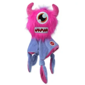 Dog Fantasy Hračka - Monsters strašidlo pískacie chlpaté s dečkou ružová 28 cm (454-307161)
