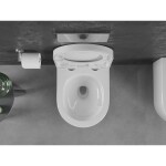 MEXEN/S - Sofia Závesná WC misa Rimless Tornado vrátane sedátka s slow, duroplast, biela lesk 30540200T