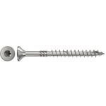 Fischer 657046 skrutky do drevotriesky 4 mm 60 mm vnútorná korunka šesťhranná, vnútorná hviezdica, TX, Torx, T profil Ušlechtilá ocel V2A odolný proti korózii; 657046