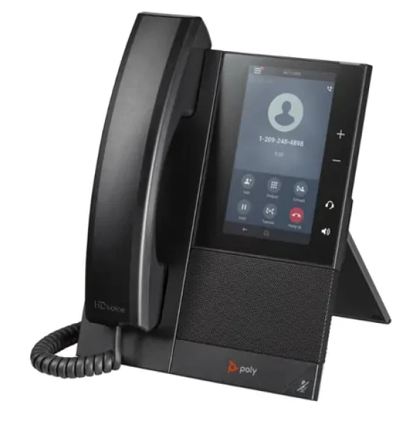 Poly CCX 505 čierna / IP telefón / 24 liniek / 5" displej / 2xRJ-45 / PoE / Zoom (82Z82AA)