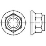 TOOLCRAFT 137204 poistné matice M6 DIN 1663 ocel glavanizované zinkom 100 ks; 137204