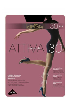 Dámske pančuchové nohavice Omsa Attiva 30 deň S-XL fumo 2-S