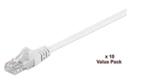 MicroConnect CAT5e 1m biela / Sieťový kábel / U/UTP / 10 ks (V-UTP501WVP)