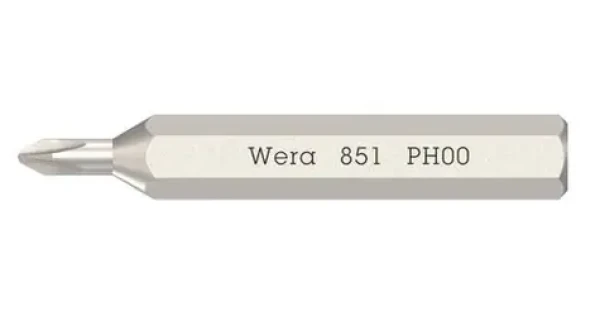 Wera 851 PH00 30 mm / Skrutkovací bit / Phillips / 4mm šesťhran (05058120001)