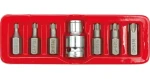 Vorel Sada bitov TORX 7 ks / Sada bitov / TORX / CrV oceľ