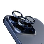 PanzerGlass HoOps Apple iPhone 16 Pro/15 Pro/16 Pro Max/15 Pro Max ochranné krúžky pre šošovky fotoaparátu - modrý Titan (1199)