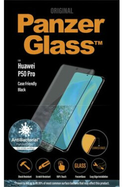 PanzerGlass Case Friendly Tvrdené sklo pre Huawei P50 Pro čierna (5711724053887)