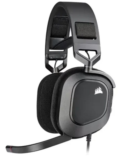 Headset Corsair HS80 RGB čierna / Herné slúchadlá s mikrofónom / USB / kábel 1.8m (CA-9011237-EU)