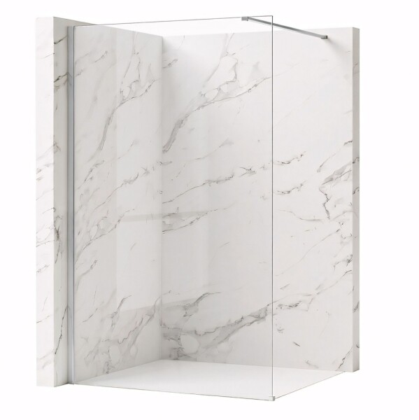 REA/S - Sprchová zástena Flexi Transparent / Chrome 130 KPL-K99078