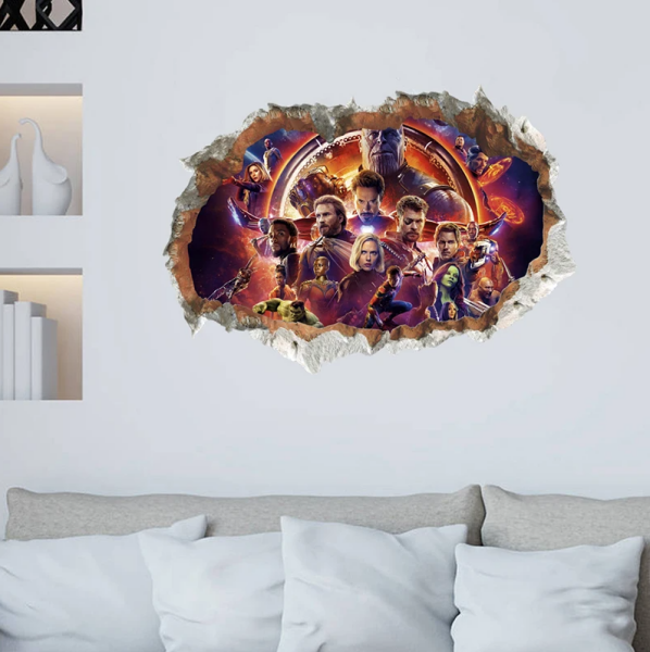 Veselá Stena Samolepka Avengers Infinity War