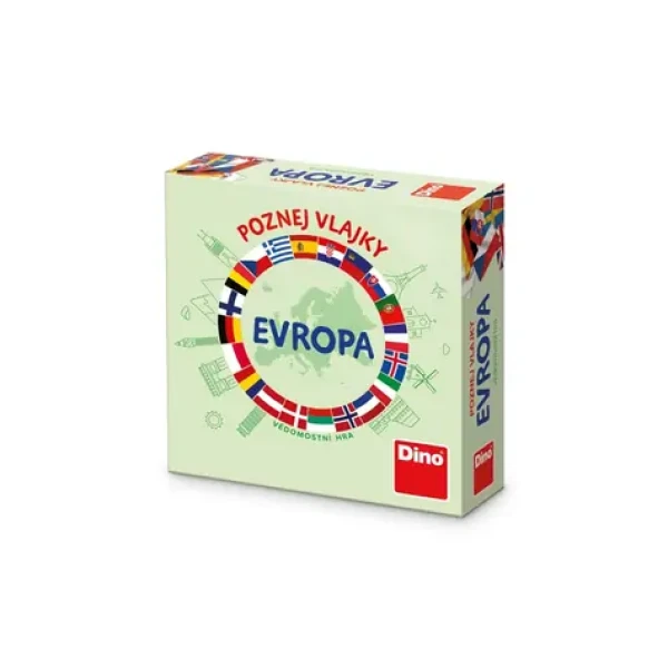 Dino Cestovná hra Poznaj vlajky - Európa