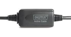 Digitus DA-73101 čierna / Aktívny USB 2.0 predlžovací kábel / 15 m (DA-73101)