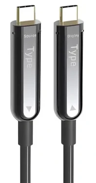 PremiumCord USB-C optický AOC kábel 20 m / Kábel USB-C / Optický fiber / 4K 60Hz (8592220027551)