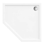 REA - Päťuholníková sprchová vanička Diamond 80x80 biela REA-K8544