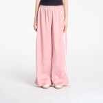 Kalhoty adidas Originals Satin Wide Leg Tracksuit Bottoms Ruffle 3-Stripes Wonder Mauve/ Cream White S