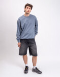 Carhartt WIP Caspian Sweat Shady Blue Heather garment dyed L