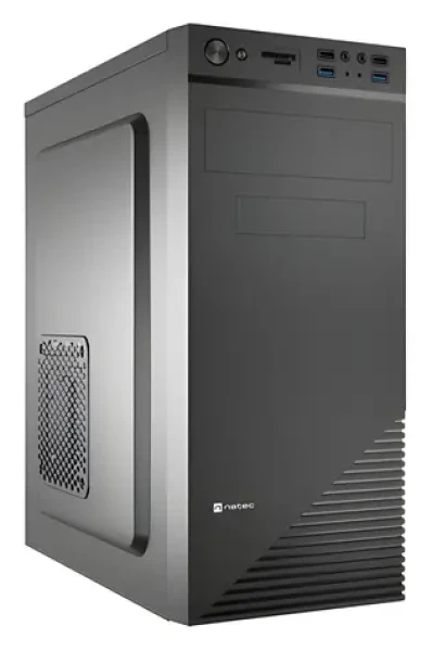 Natec CABASSU G2 čierna / Skriňa / Midi Tower / ATX, Micro-ATX, Mini-ITX / 2x USB-A 3.0, 2x USB-A 2.0 / čítačka kariet (NPC-2024)