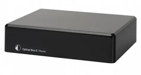 Pro-Ject Optical Box E Phono čierna / Gramofónový predzosilňovač pre MM prenosky a A/D (9pobepb)
