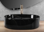 REA - Umývadlo na dosku Nadia 50 Black Stone REA-U9240