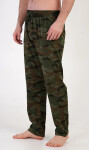 Pánske pyžamové nohavice Army 4102 khaki - Gazzaz XL Zelená