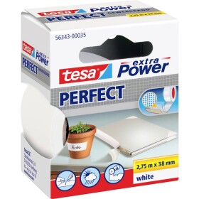 Tesa PERFECT 56343-00035-03 páska so skleným vláknom tesa® Extra Power biela (d x š) 2.75 m x 38 mm 1 ks; 56343-00035-03